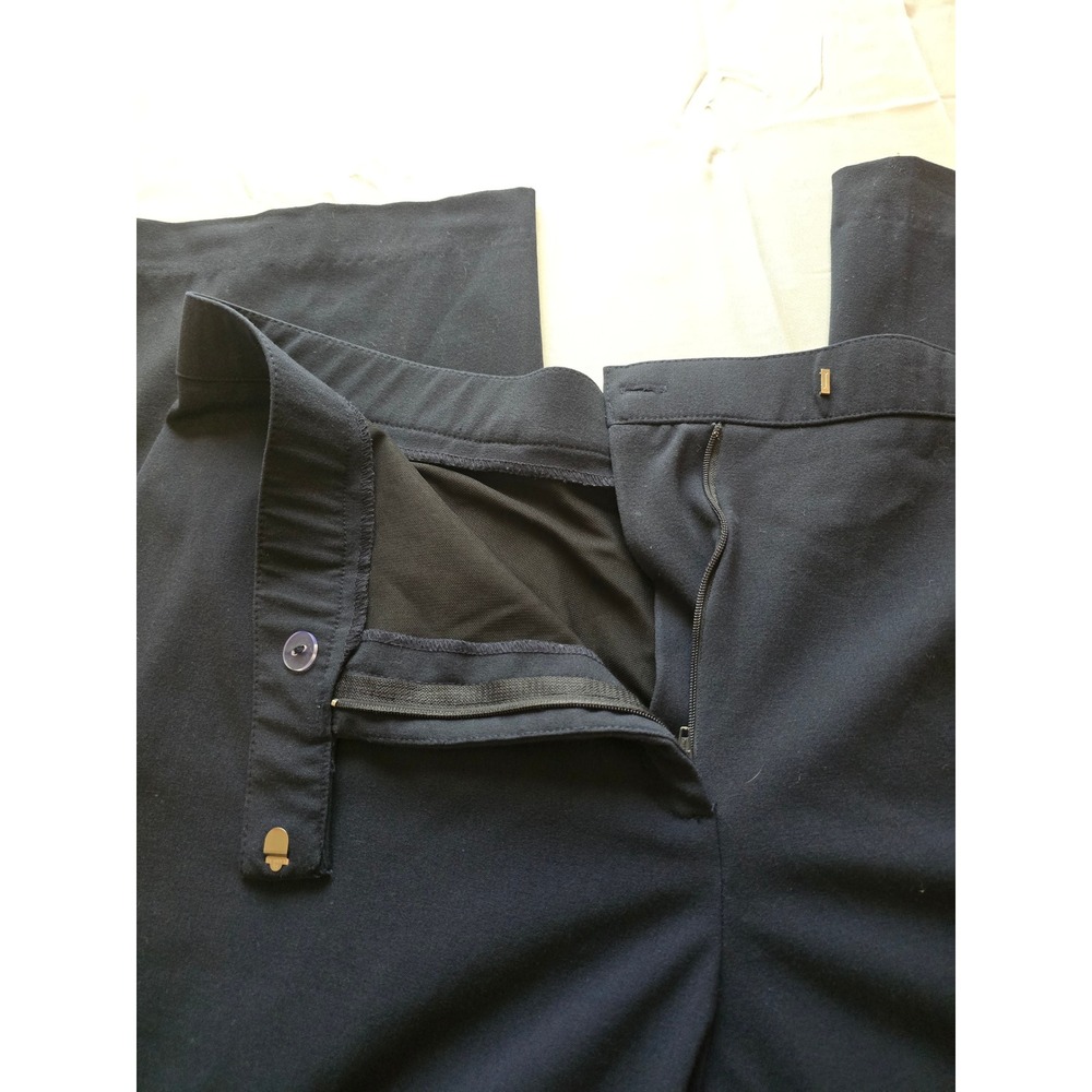 Sag Harbor‎ Stretch Pants Women's Size 16 Dark Blue Career Business Casual - Picture 2 of 6
